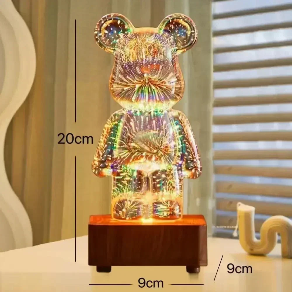 Bear Firework LED Night Light